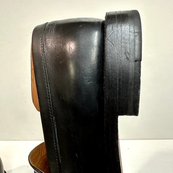 GOOD Grant Stone x J. Crew Ludlow Penny Loafer Bench Made Black Leather 8.5 D - Picture 13 of 13